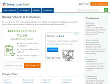 Tablet Screenshot of drivinglessonsschool.com